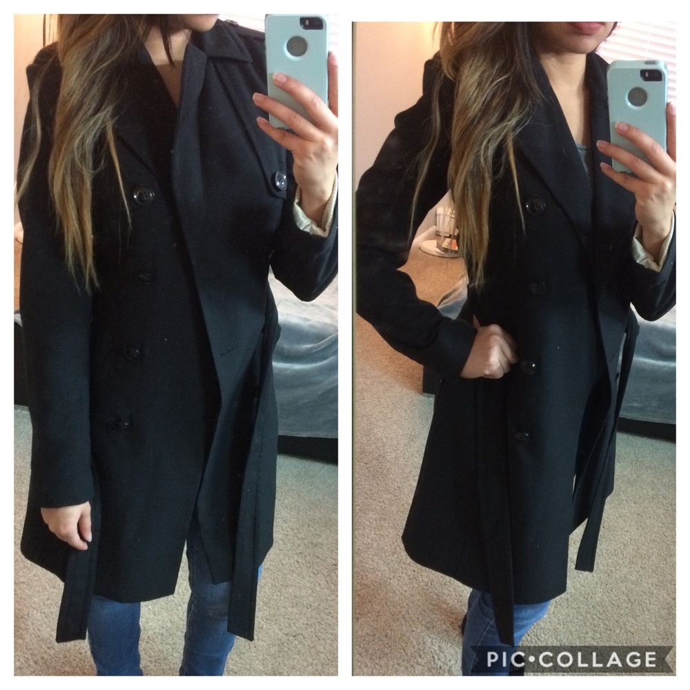 Black trench coat